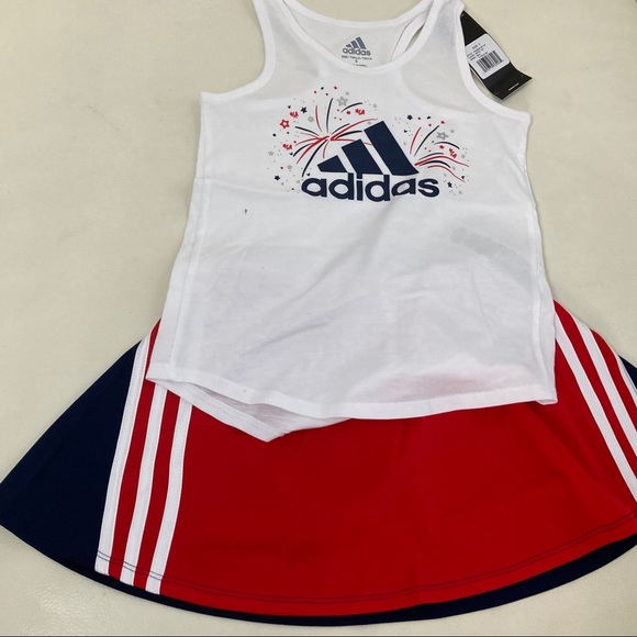 adidas Other - Adidas cute Skort top American flag outfit 5024